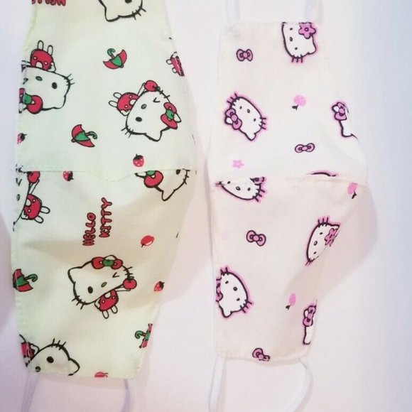 7x day WK HANDMADE Hello kitty cat FACE COVER MASK - Picture 12 of 12